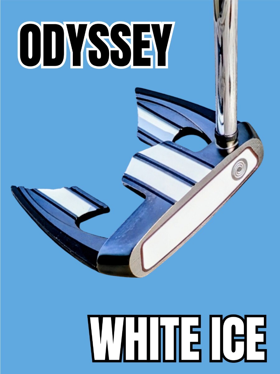 オデッセイ ODYSSEY WHITE ICE TERON パター 34インチ ロングスラントネック 大型マレット ホワイトアイス テロン拍卖
