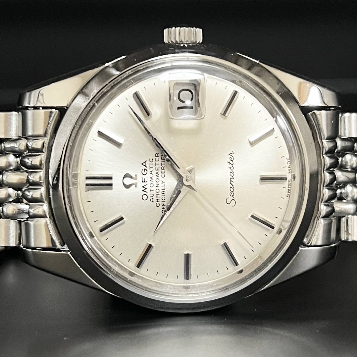 1円~ 正規動作品 OMEGA オメガ シーマスター クロノメーター Cal.564 純正ライスブレス 自動巻き 腕時計拍卖