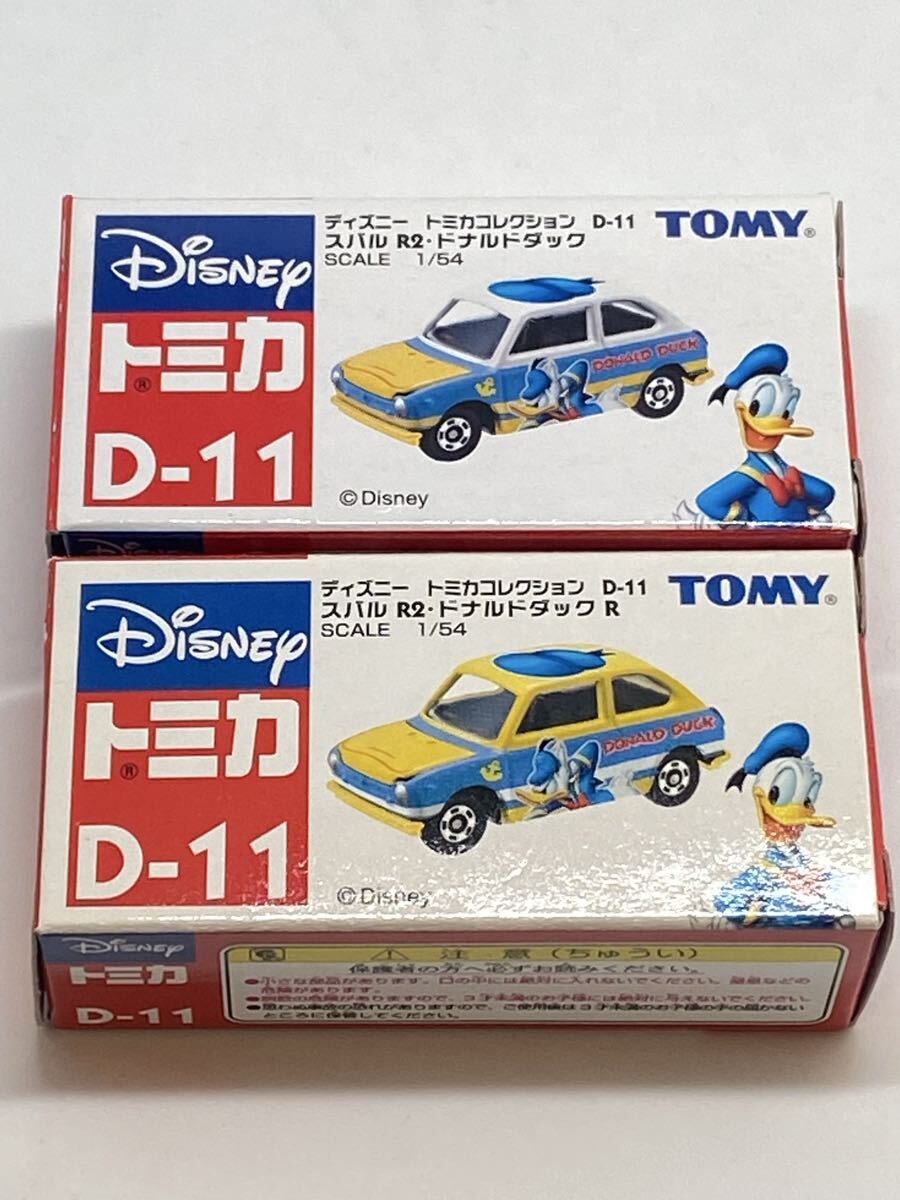 ディズニー トミカコレクショントミカ D-11 スバル R2 ドナルドダッグ 2種類まとめて拍卖