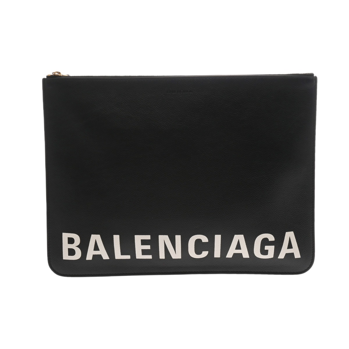 BALENCIAGA バレンシアガ クラッチバッグ ブラック 618191 ユニセックス レザー クラッチバッグ Aランク 中古 銀蔵拍卖