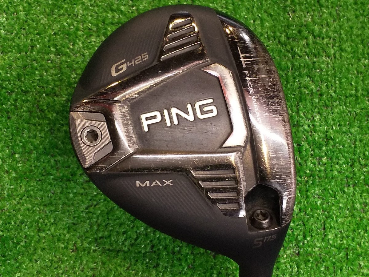訳あり ピン フェアウェイウッド PING G425 MAX 5W 17.5度 (X) TOUR173-75 ヘッドカバー、レンチ無し *MP@1*L*077拍卖