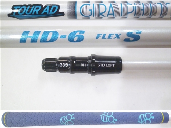 中古 TaylorMade テーラーメイド ドライバー用 純正スリーブ付 シャフト単品 Tour AD HD-6【S】44.25インチ*MP@1*N*223拍卖