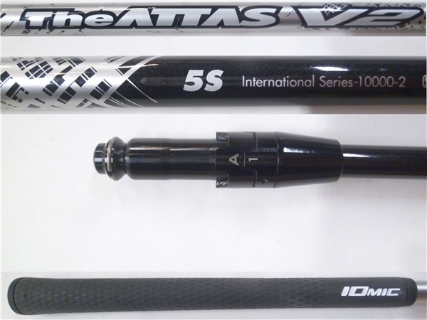 中古 リシャフト品Titleistタイトリスト ドライバー用 スリーブ付 シャフト単品 The ATTAS ジ・アッタス V2 5【S】44.25インチ*MP@1*N*223拍卖