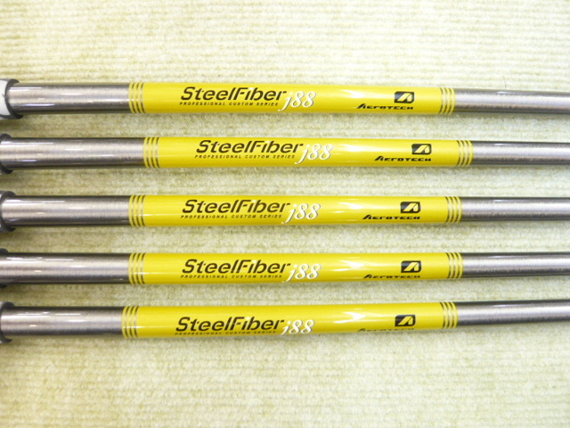 アイアン用 中古シャフト☆スチールファイバー jシリーズ j88(S) 5本セット (6I-PW) SteelFiber *MP@1*Q*116拍卖