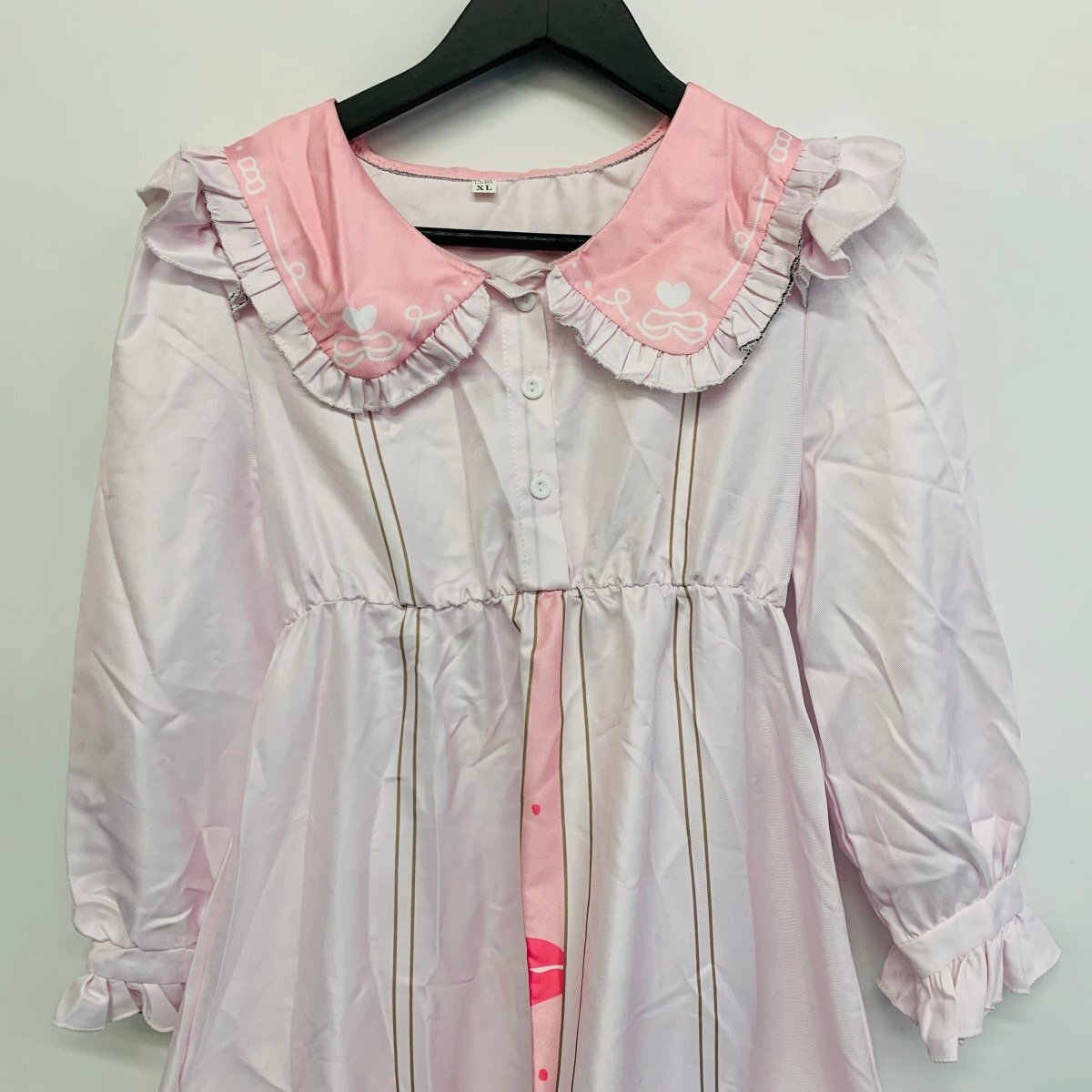 中古品 コスプレ衣装 プロジェクトセカイ カラフルステージ feat.初音ミク 桃井愛莉風 feat.マイメロディ 女性XLサイズ拍卖