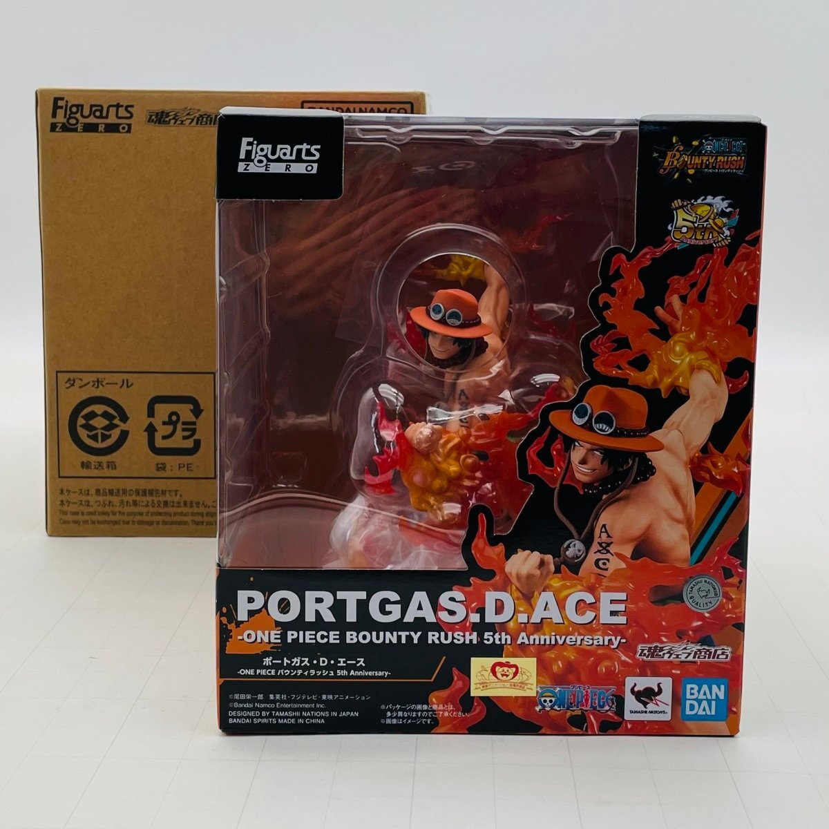 新品未開封 Figuarts ZERO フィギュアーツゼロ ワンピース ポートガス・D・エース ONE PIECE バウンティラッシュ 5th Anniversary拍卖