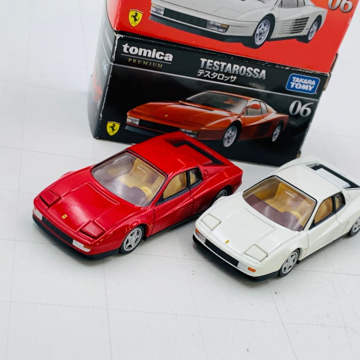 中古品 タカラトミー tomica PREMIUM トミカ フェラーリテスタロッサ トミカプレミアム発売記念仕様 2種セット拍卖