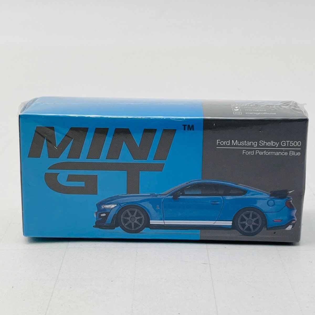 新品未開封 MINI GT 268 1/64 Ford Mustang Shelby GT500 Ford Performance Blue フォード マスタング シェルビー パフォーマンス ブルー拍卖