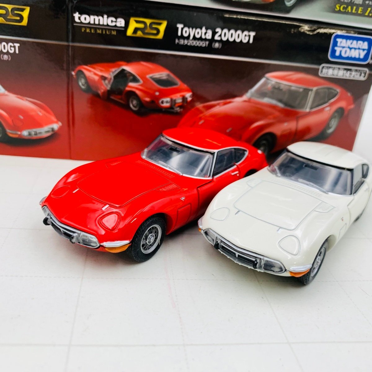 中古品 タカラトミー トミカ tomica PREMIUM RS 1/43 トヨタ2000GT 赤 白 2種セット拍卖
