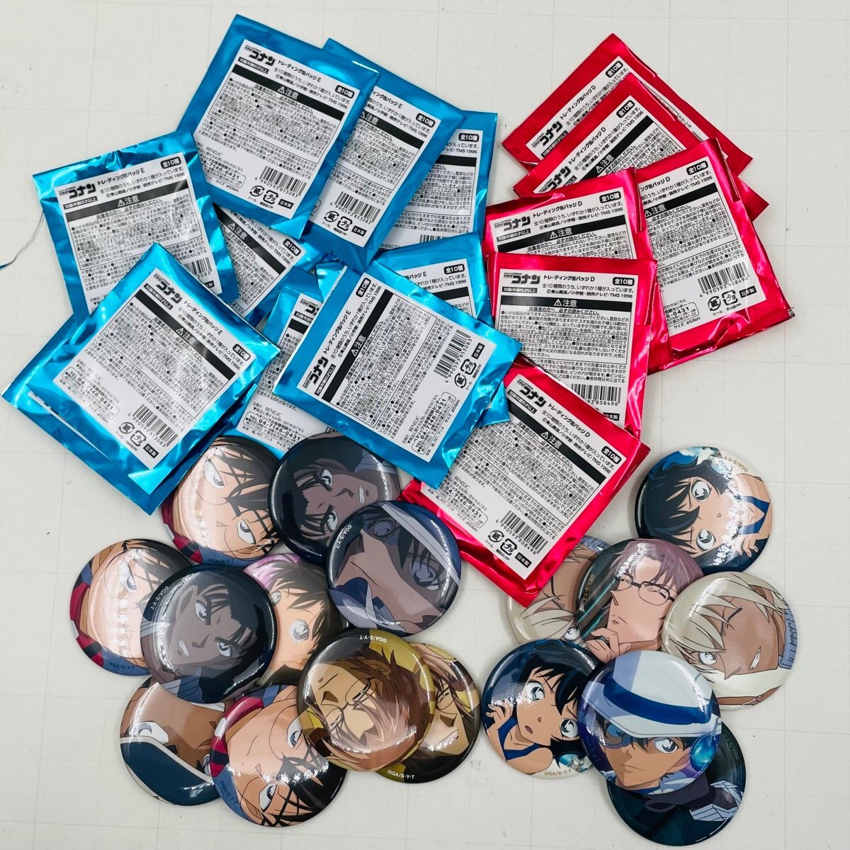 中古品 名探偵コナンプラザ トレーディング缶バッジ D E 江戸川コナン キッド 服部平次 安室透 沖矢昴 まとめ セット拍卖