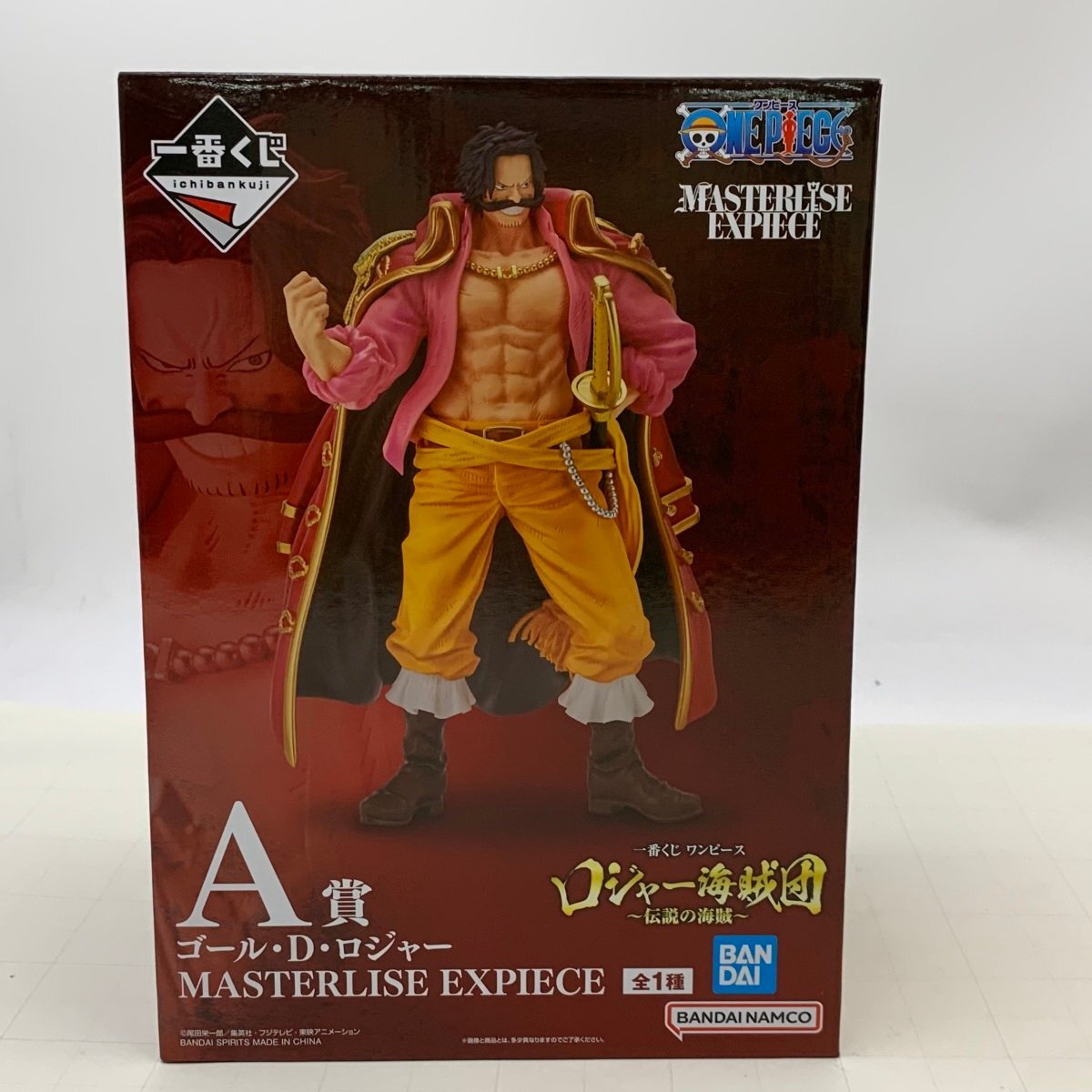 新品未開封 一番くじ ワンピース ロジャー海賊団 伝説の海賊 A賞 ゴール D ロジャー MASTERLISE EXPIECE拍卖