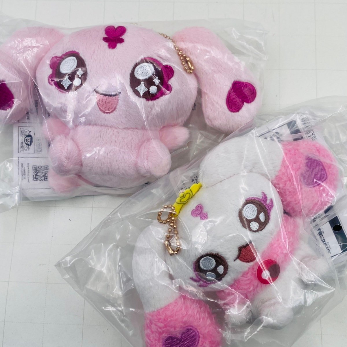 新品未開封 バンダイ 一番くじ プリキュア Forever Hearts! E賞 妖精 ぬいぐるみマスコット ルルン ミップル 2種セット拍卖