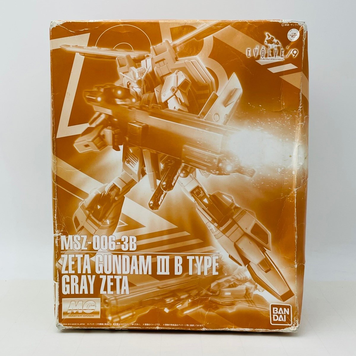 新品難あり バンダイ MG GUNDAM EVOLVE../9 1/100 MSZ-006-3B ゼータガンダム3号機B型 グレイ・ゼータ拍卖