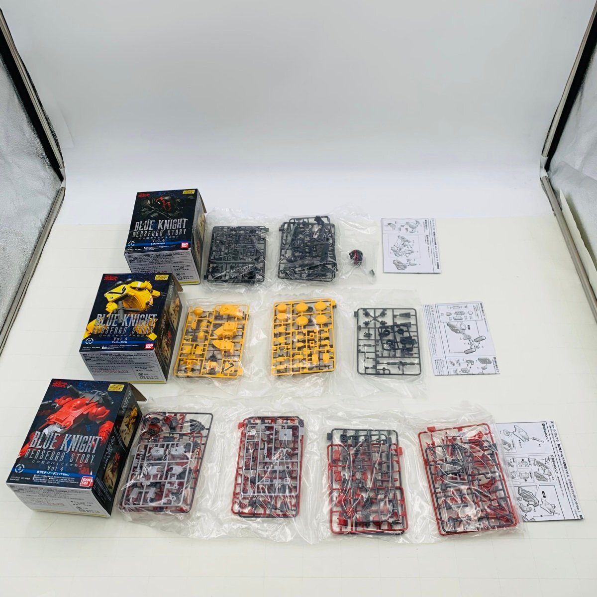 新品未組立 食玩 バンダイ スーパーミニプラ 装甲騎兵ボトムズ 青の騎士ベルゼルガ物語 Vol.4 全3種セット拍卖