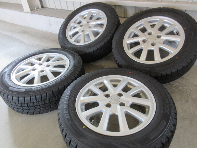 冬用+純正品set/格安売切り!! ホンダ フリード モビリオ スパイク Modulo 純正 (15x5,5+45 4H/100) バリ溝(DUNLOP WM02) 185/65R15 流用も 拍卖