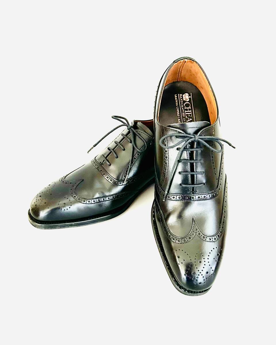 CHEANEY(チーニー)「KILBURN(キルバーン)Black Calf Brogue Welted(SIZE: 6 1/2 F、COLOR: BLACK)」(未使用品)拍卖