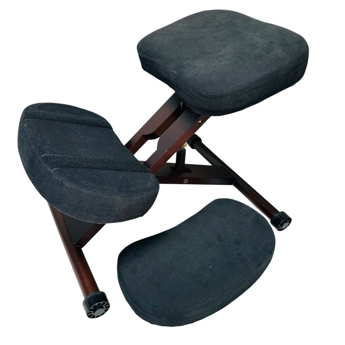 即決 送料無料 宮武製作所 プロポーションチェア 椅子 姿勢矯正 ブラック 黒 バランスチェア 学習イス拍卖