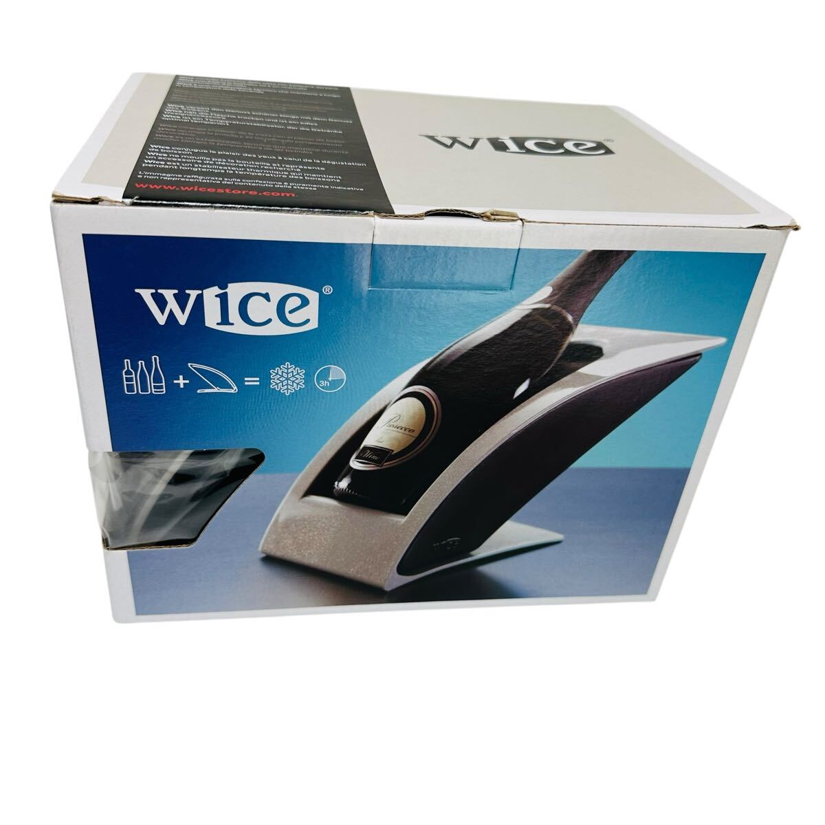 即決 送料無料 Wice ワインクーラー・冷酒クーラー(色:ホワイト) 白 ワインラック拍卖