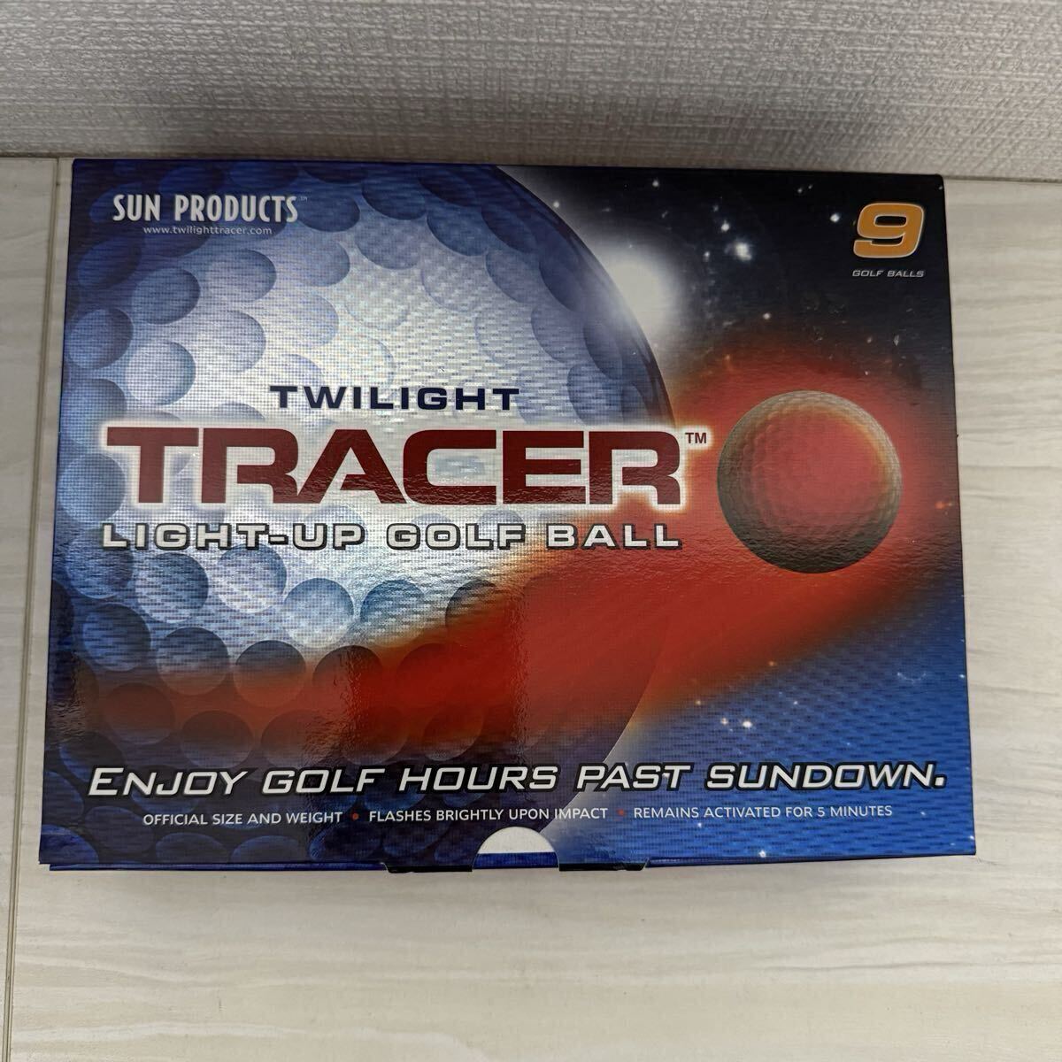 廃盤 希少 トワイライトトレーサー 光るゴルフボール 9球セット未開封 TWILIGHT TRACER 拍卖