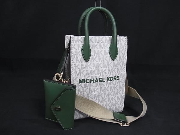 ■新品■未使用■ MICHAEL KORS マイケルコース MIRELLA MK柄 PVC×レザー 2WAY ショルダー ハンドバッグ FT0352拍卖