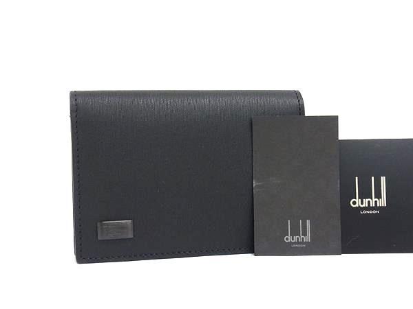 ■新品■未使用■ dunhill ダンヒル サイドカー レザー カードケース カード入れ 名刺入れ メンズ ブラック系 FR4268拍卖