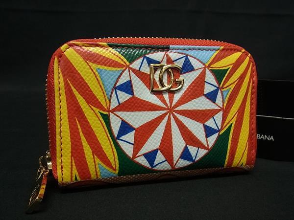 ■新品■未使用■ DOLCE&GABBANA ドルチェ&ガッバーナ PVC 総柄 コインケース コインパース 小銭入れ マルチカラー FR4267拍卖