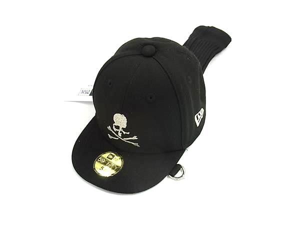 ■極美品■ NEWERA ニューエラ 59FIFTY mastermind コラボ キャンバス スカル ゴルフクラブカバー ヘッドカバー ブラック系 FL9457拍卖