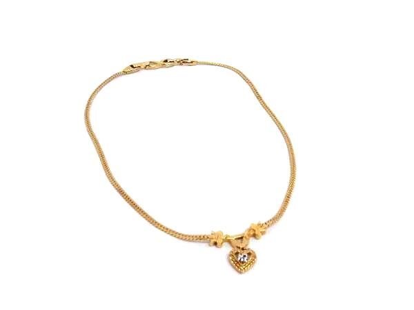 ■新品同様■ NINA RICCI ニナリッチ ハート ネックレス ペンダント アクセサリー レディース ゴールド系 DI4338拍卖