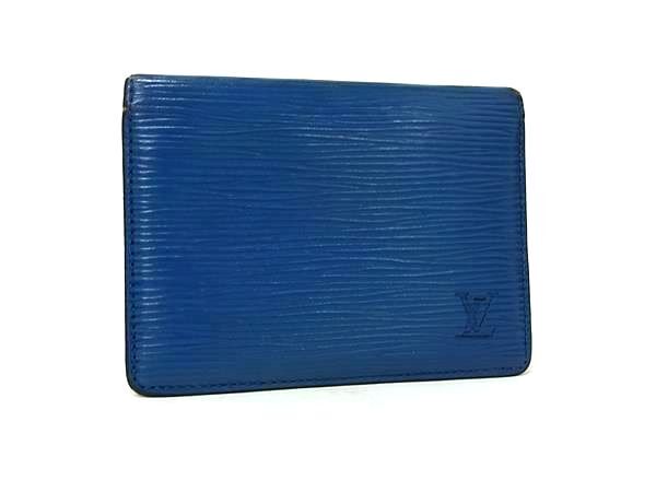 LOUIS VUITTON ルイヴィトン M63205 エピ 2カルト ヴェルティカル カードケース パスケース カード入れ トレドブルー DI6587拍卖