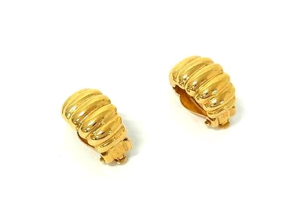 ■美品■ NINA RICCI ニナリッチ クリップ式 イヤリング アクセサリー レディース ゴールド系 DI3978拍卖