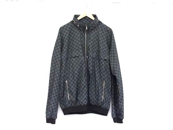 ■新品同様■ LOUIS VUITTON ルイヴィトン ダミエグラフィット ポリエステル100% アウター 表記サイズ56 洋服 ブラック系 FP5045拍卖