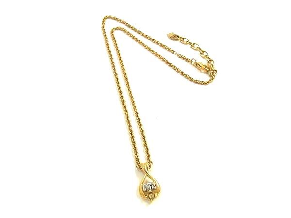 ■美品■ NINA RICCI ニナリッチ ヴィンテージ ネックレス ペンダント アクセサリー レディース ゴールド系 DG8837拍卖