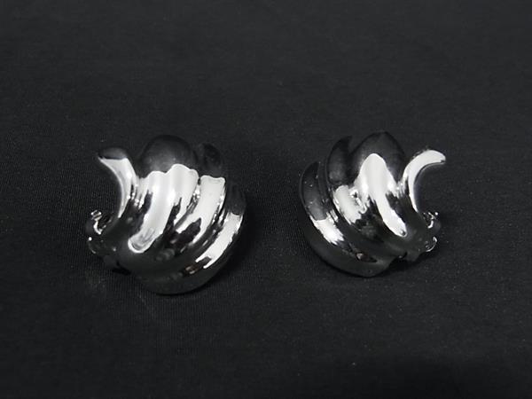 ■美品■ NINA RICCI ニナリッチ クリップ式 イヤリング アクセサリー レディース シルバー系 DJ2664拍卖