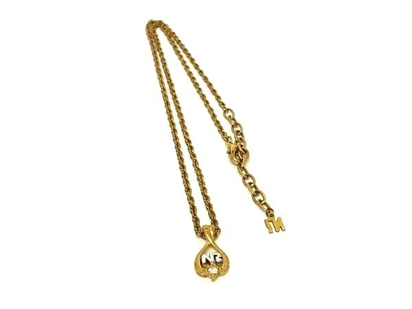 ■美品■ NINA RICCI ニナリッチ ヴィンテージ ネックレス ペンダント アクセサリー レディース ゴールド系 DH6484拍卖