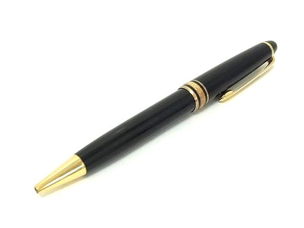 1円 ■美品■ MONT BLANC モンブラン マイスターシュテュック ツイスト式 ボールペン 筆記用具 文房具 ブラック系 FU3546拍卖