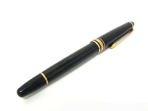 1円 MONT BLANC モンブラン マイスターシュテュック 万年筆 筆記用具 文房具 ステーショナリー ブラック系×ゴールド系 FU3128拍卖