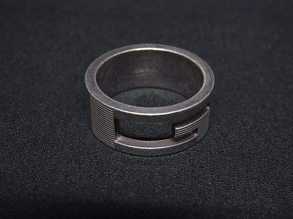 1円 GUCCI グッチ ブランデッドG SV925 リング 指輪 アクセサリー 表記サイズ12 (約11号) レディース メンズ シルバー系 BR0739拍卖