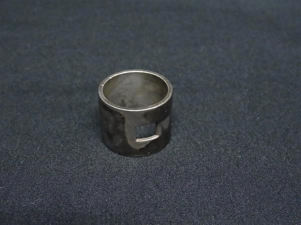 1円 GUCCI グッチ ワイド SV925 リング 指輪 アクセサリー 約15号 レディース メンズ シルバー系 BR0726拍卖