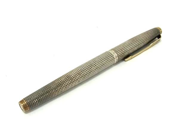 1円 PARKER パーカー ソネット シズレ SV925 ペン先 K14 14金 万年筆 筆記用具 文房具 ステーショナリー メンズ シルバー系 FU3680拍卖