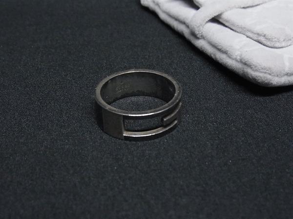 1円 GUCCI グッチ ブランデッドG SV925 リング 指輪 アクセサリー 約20号 メンズ シルバー系 FU3780拍卖