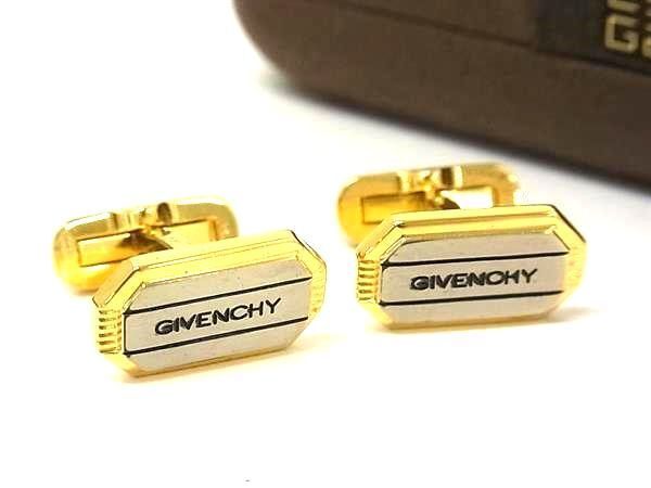■美品■ GIVENCHY ジバンシィ カフスボタン カフスリンクス アクセサリー 紳士 ビジネス メンズ ゴールド系 DG1375拍卖