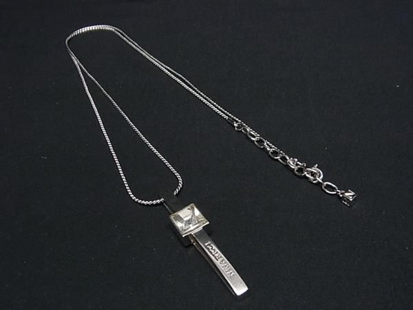 ■美品■ NINA RICCI ニナリッチ ラインストーン ネックレス アクセサリー レディース シルバー系 DE6477拍卖