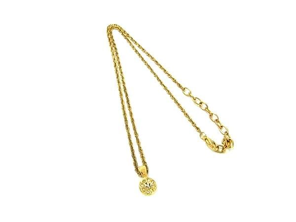 NINA RICCI ニナリッチ ラインストーン ネックレス ペンダント アクセサリー レディース ゴールド系 DF3493拍卖