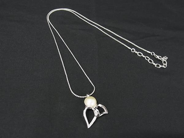 ■美品■ NINA RICCI ニナリッチ パール ネックレス ペンダント アクセサリー レディース シルバー系 DH4551拍卖