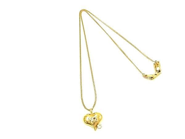 NINA RICCI ニナリッチ ハートモチーフ ネックレス ペンダント アクセサリー レディース ゴールド系 DF8973拍卖