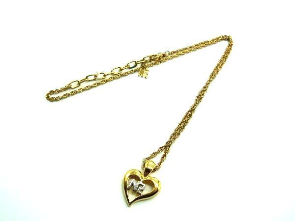 ■美品■ NINA RICCI ニナリッチ ハートモチーフ ネックレス ペンダント アクセサリー レディース ゴールド系 DE0499拍卖