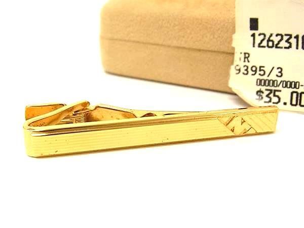 ■美品■ NINA RICCI ニナリッチ ネクタイピン タイクリップ メンズ 紳士 ビジネス ゴールド系 DG4294拍卖