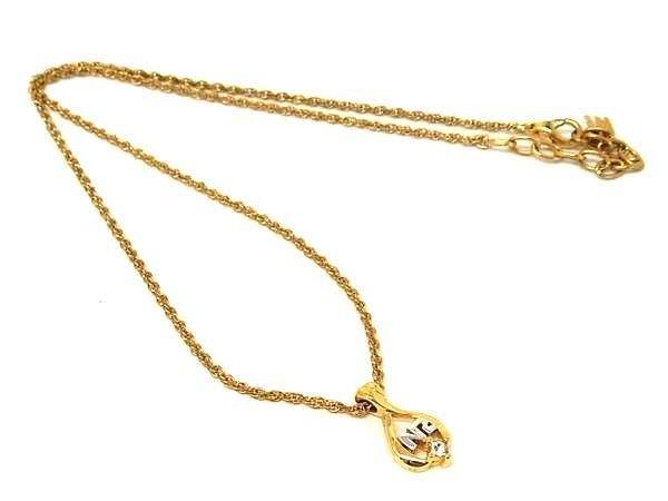 NINA RICCI ニナリッチ ラインストーン ネックレス ペンダント アクセサリー レディース ゴールド系 DG2847拍卖