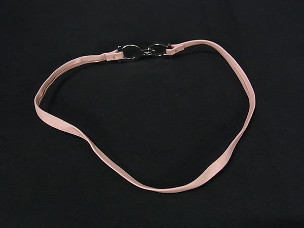 ■美品■ Salvatore Ferragamo フェラガモ ダブルガンチーニ レザー チョーカー ネックレス アクセサリー レディース ピンク系 DK3214拍卖