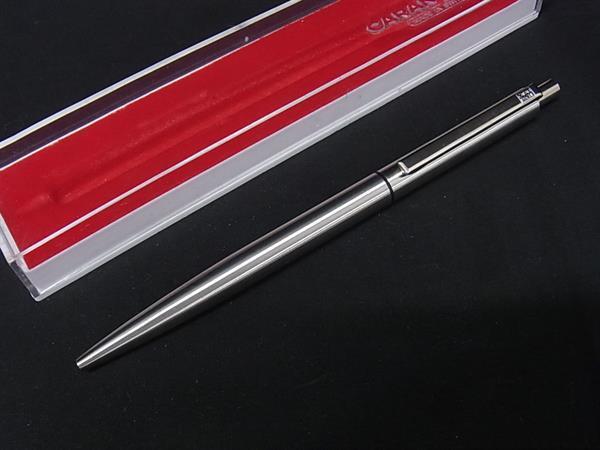 ■美品■ Caran d’Ache カランダッシュ ノック式 ボールペン 文房具 筆記用具 ステーショナリー レディース メンズ シルバー系 DK3885拍卖